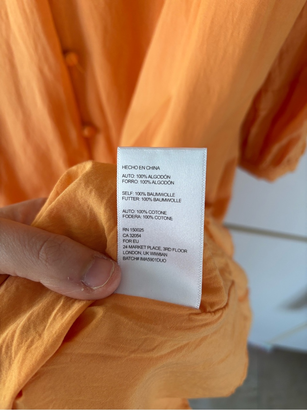 Urban Outfitters Orange Cottagecore Tiered Maxi Dress M Button Front Flowy Lined - Picture 13 of 13